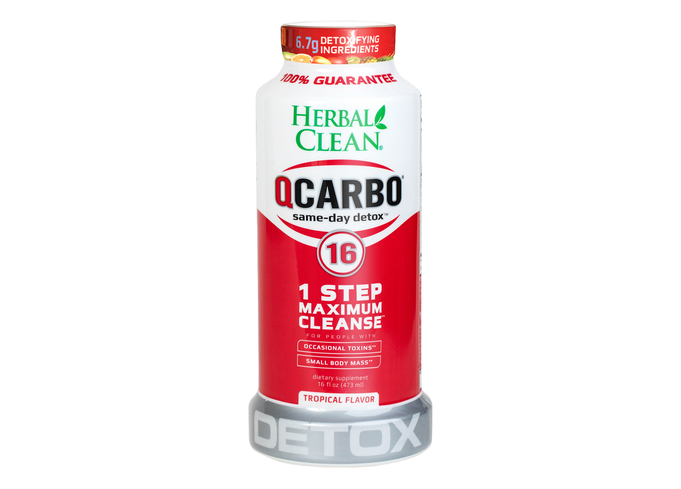 QCarbo 16oz 1 Step Maximum Cleanse (6.7g blend) - 1 Day Detox Drink